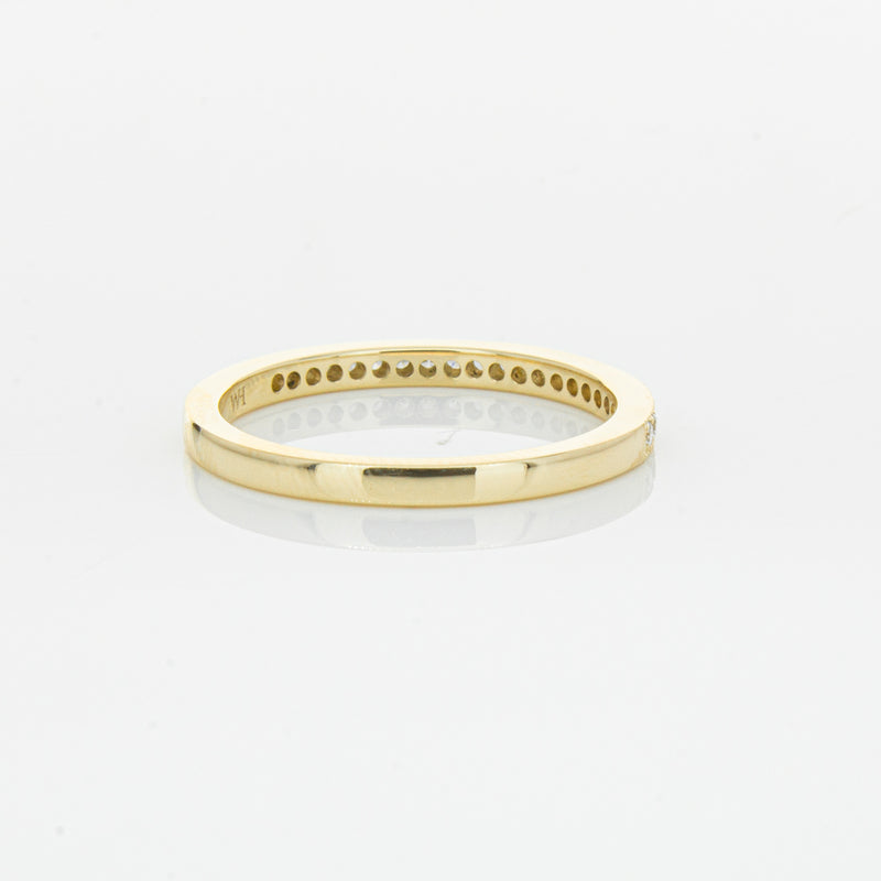 14ct Yellow Gold Diamond Phoebe band-Ring-Walker & Hall