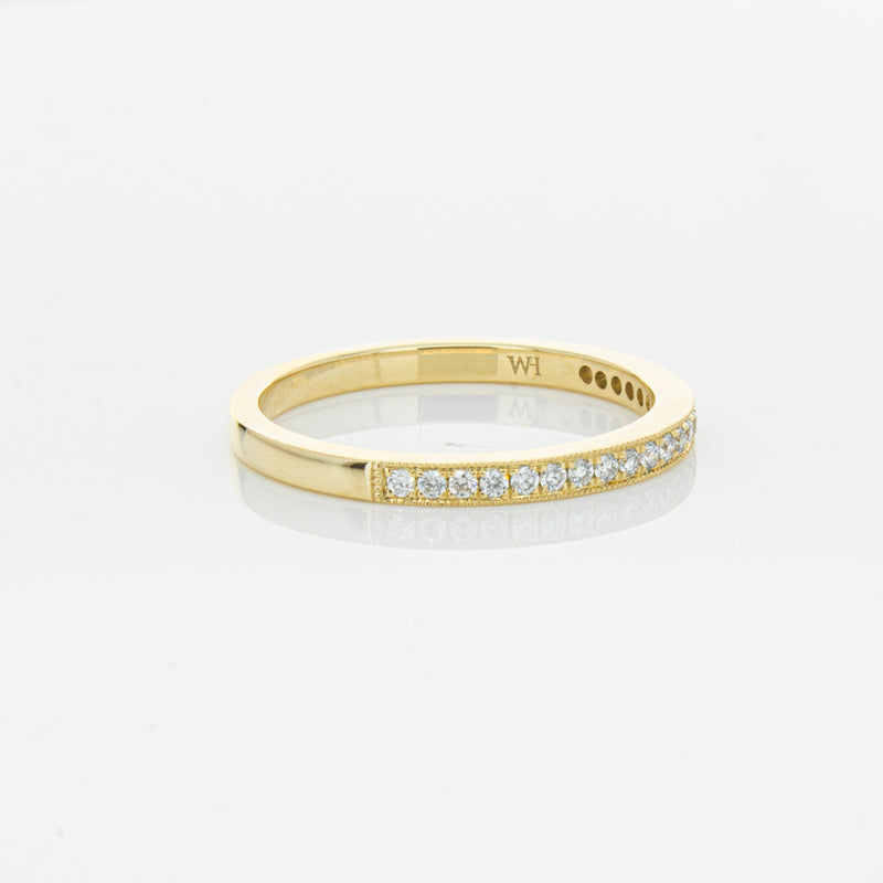 14ct Yellow Gold Diamond Phoebe band-Ring-Walker & Hall