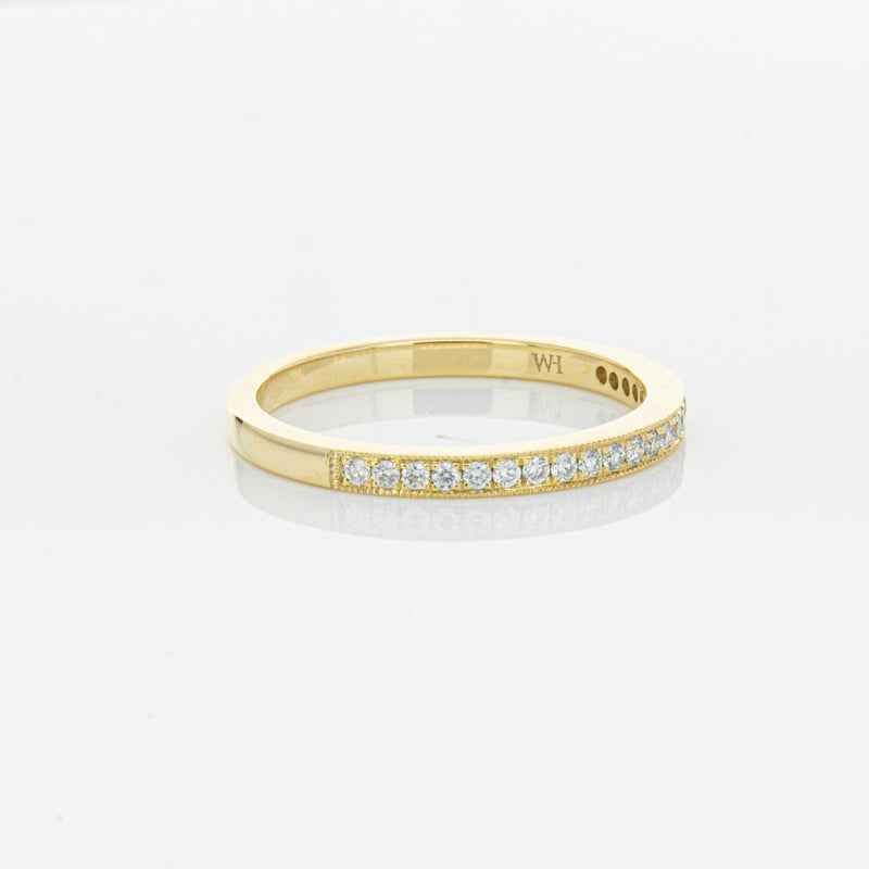 14ct Yellow Gold Diamond Phoebe band-Ring-Walker & Hall