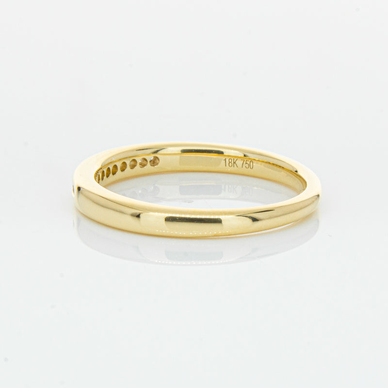 18ct Yellow Gold .09ct Diamond Band-Ring-Walker & Hall