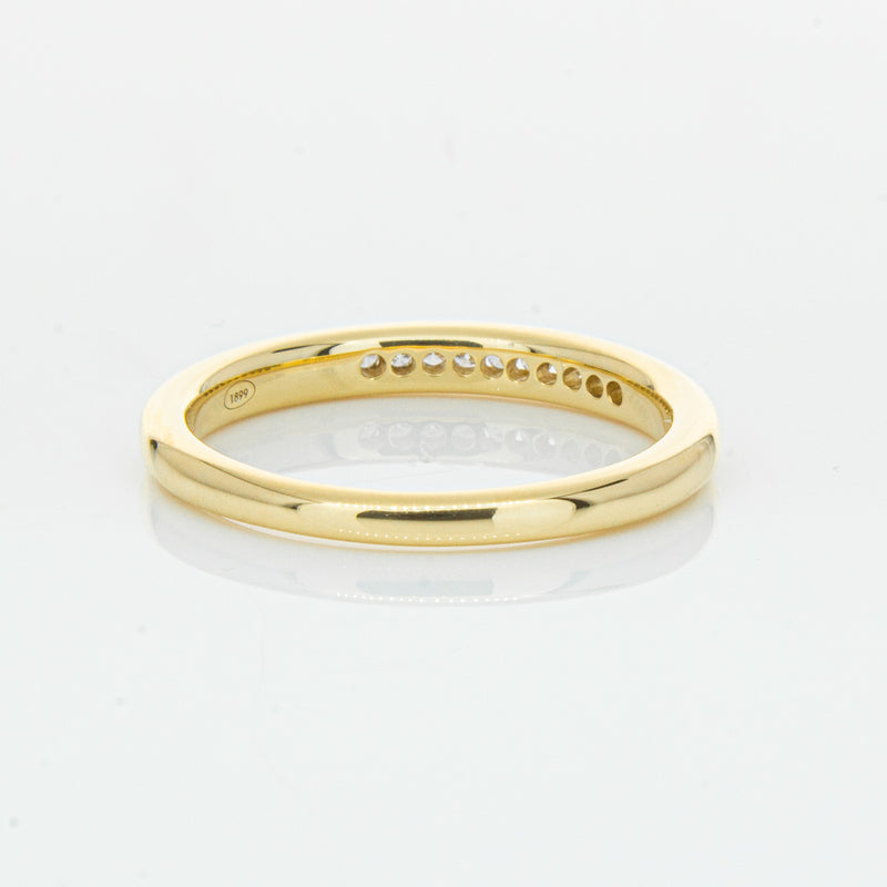 18ct Yellow Gold .09ct Diamond Band-Ring-Walker & Hall