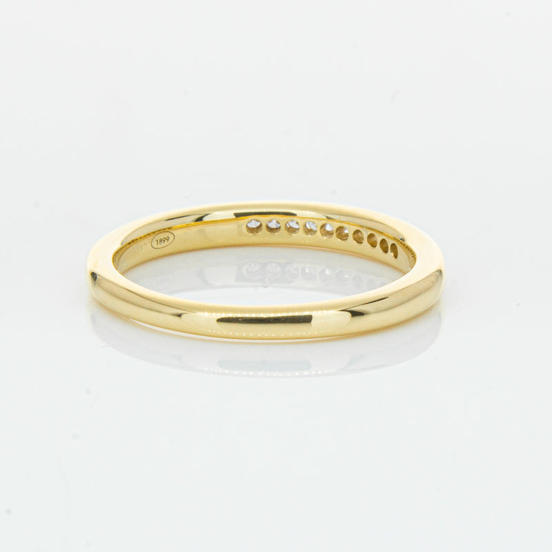 18ct Yellow Gold .09ct Diamond Band-Ring-Walker & Hall