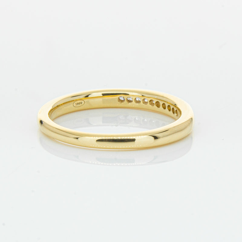 18ct Yellow Gold .09ct Diamond Band-Ring-Walker & Hall
