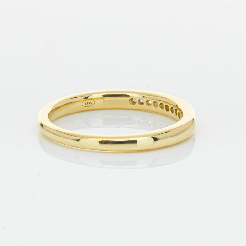 18ct Yellow Gold .09ct Diamond Band-Ring-Walker & Hall