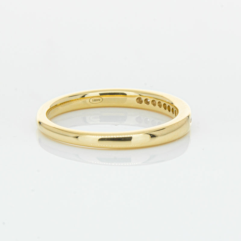 18ct Yellow Gold .09ct Diamond Band-Ring-Walker & Hall