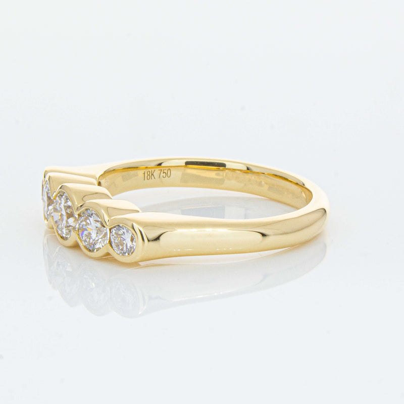 18ct Yellow Gold .78ct Diamond Five-Stone Natalia Ring-Ring-Walker & Hall