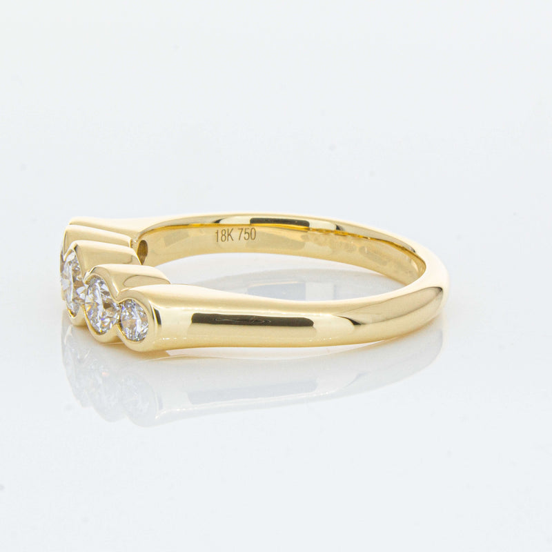 18ct Yellow Gold .78ct Diamond Five-Stone Natalia Ring-Ring-Walker & Hall