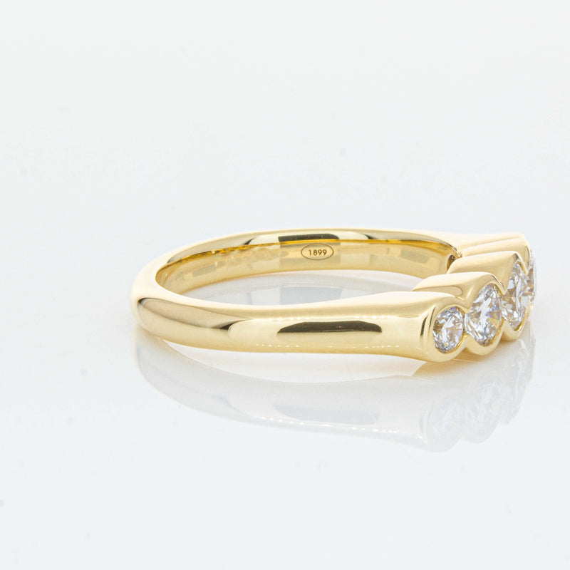 18ct Yellow Gold .78ct Diamond Five-Stone Natalia Ring-Ring-Walker & Hall