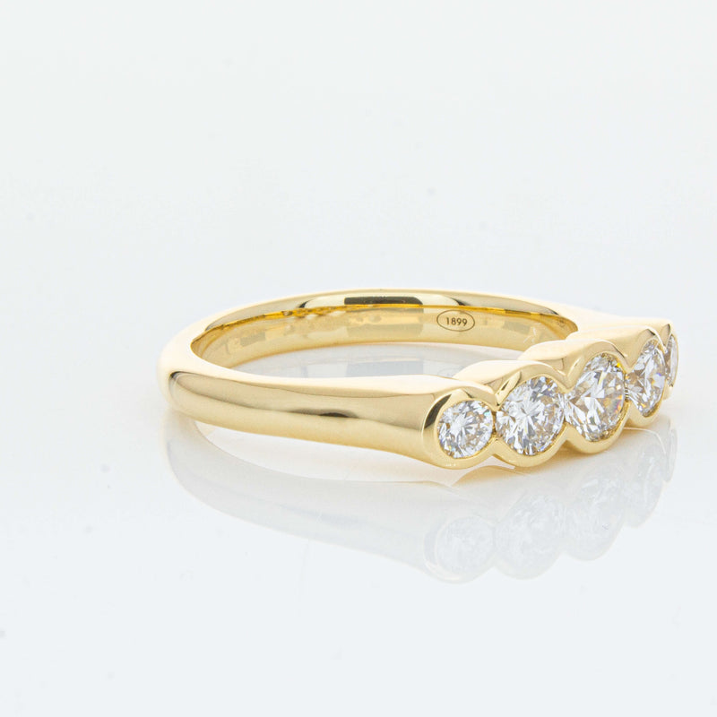 18ct Yellow Gold .78ct Diamond Five-Stone Natalia Ring-Ring-Walker & Hall