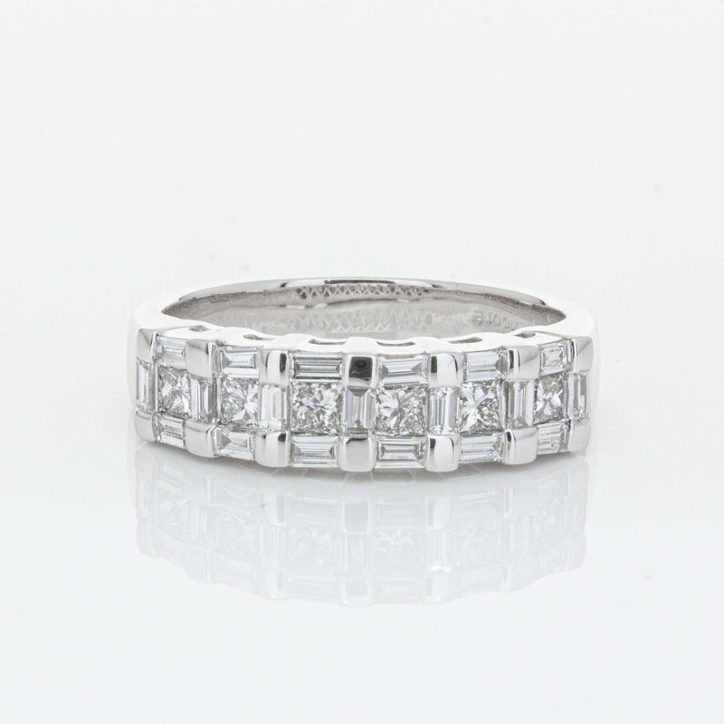 Deja Vu 18ct White Gold 1.12ct Diamond Band-Ring-Walker & Hall