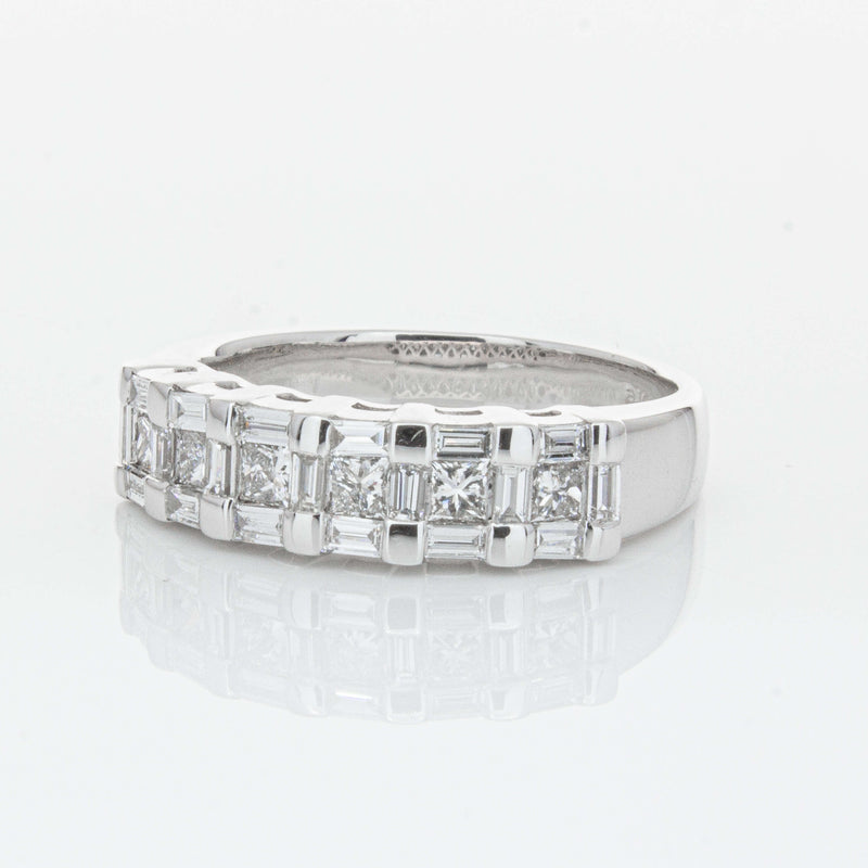 Deja Vu 18ct White Gold 1.12ct Diamond Band-Ring-Walker & Hall