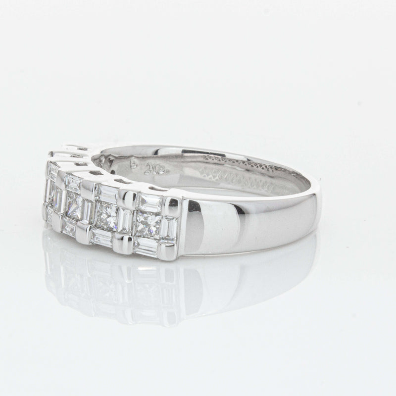 Deja Vu 18ct White Gold 1.12ct Diamond Band-Ring-Walker & Hall