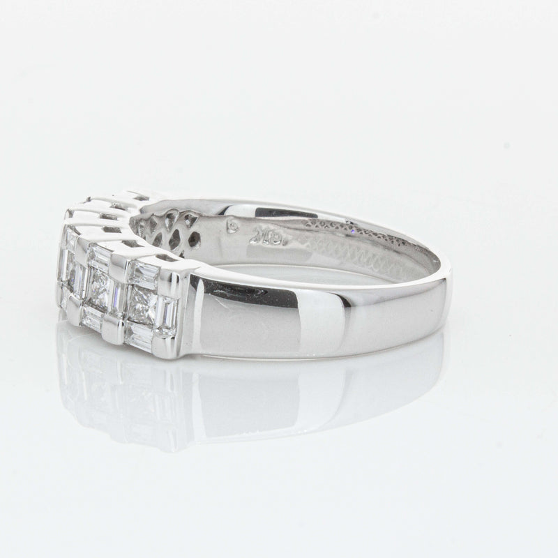 Deja Vu 18ct White Gold 1.12ct Diamond Band-Ring-Walker & Hall