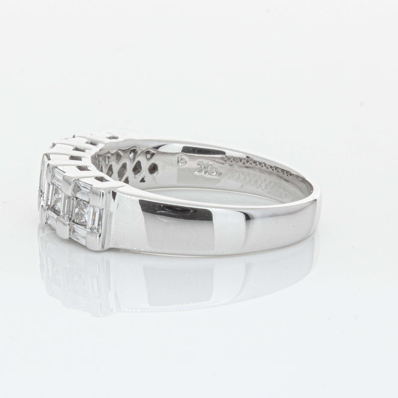 Deja Vu 18ct White Gold 1.12ct Diamond Band-Ring-Walker & Hall