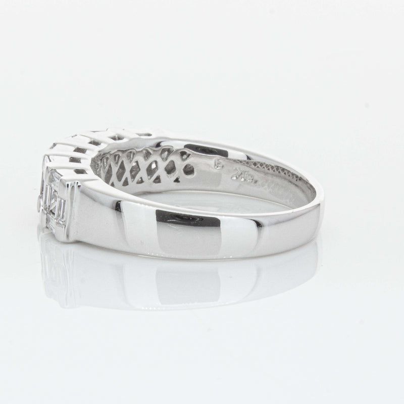 Deja Vu 18ct White Gold 1.12ct Diamond Band-Ring-Walker & Hall