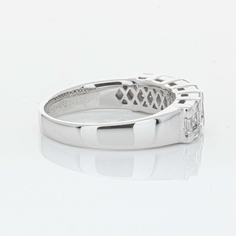 Deja Vu 18ct White Gold 1.12ct Diamond Band-Ring-Walker & Hall