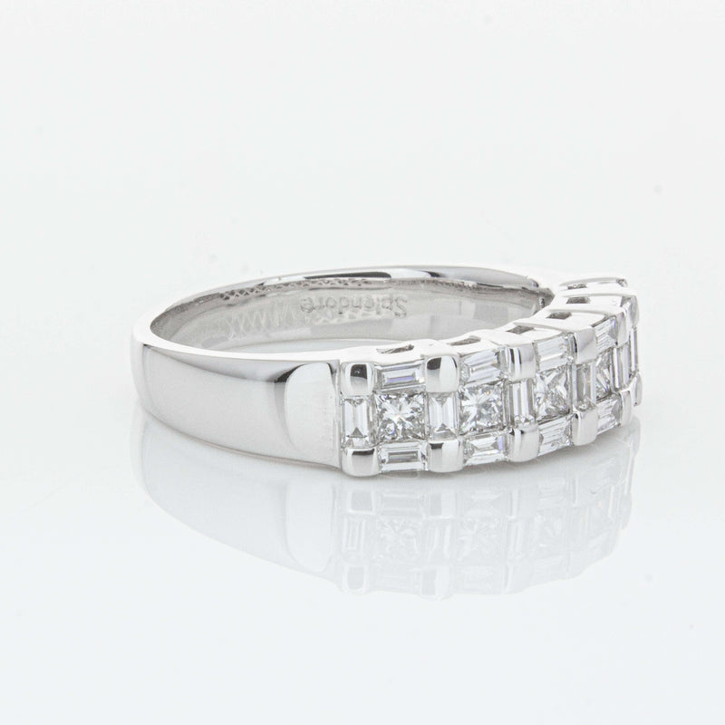 Deja Vu 18ct White Gold 1.12ct Diamond Band-Ring-Walker & Hall