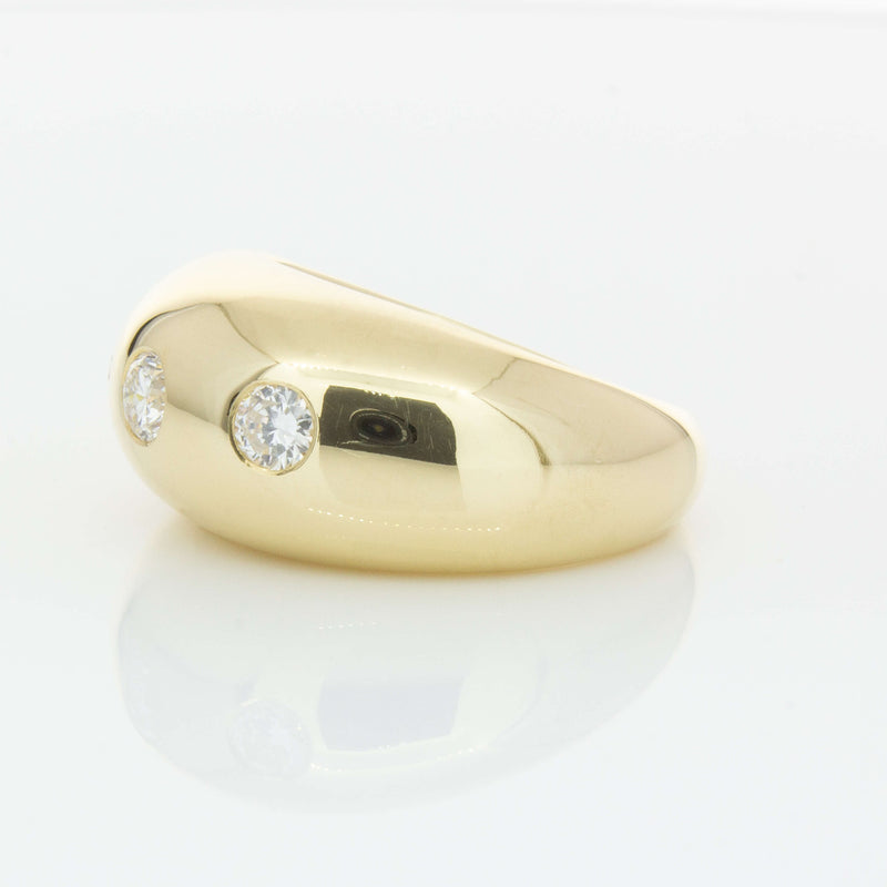 9ct Yellow Gold .50ct Diamond Madonna Ring-Ring-Walker & Hall