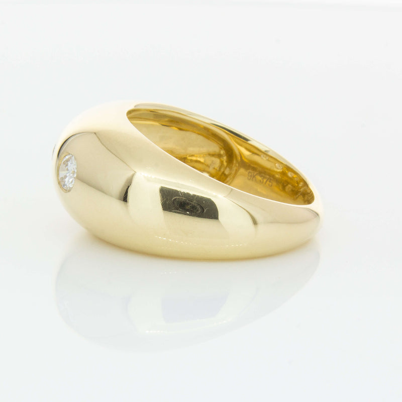 9ct Yellow Gold .50ct Diamond Madonna Ring-Ring-Walker & Hall