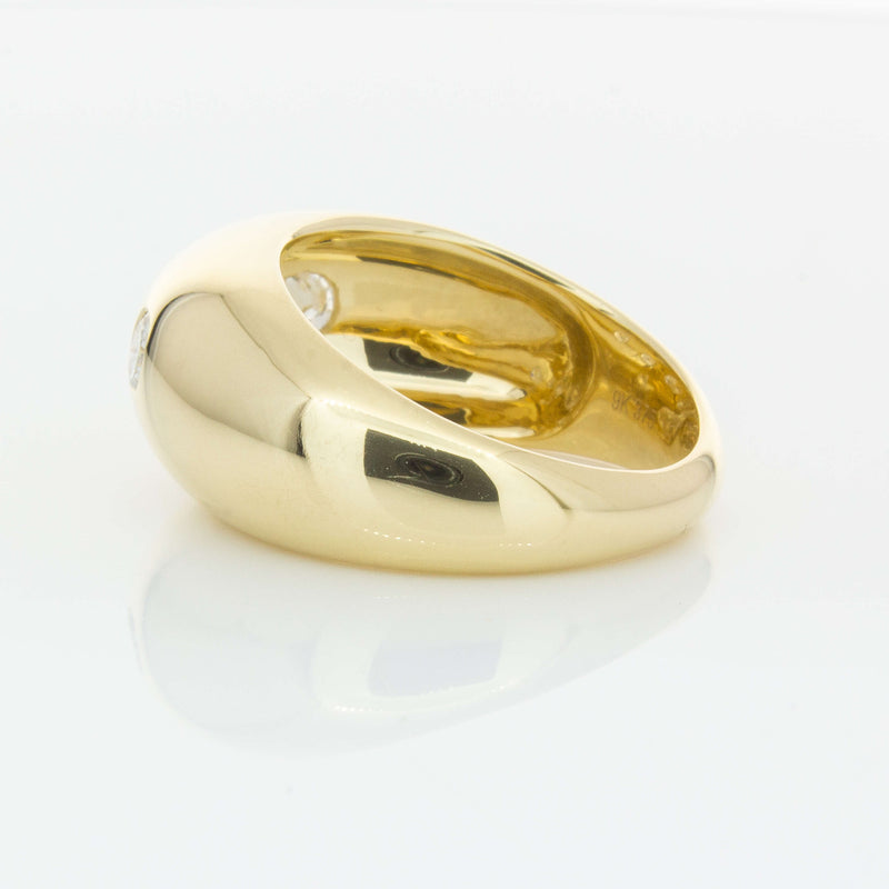 9ct Yellow Gold .50ct Diamond Madonna Ring-Ring-Walker & Hall