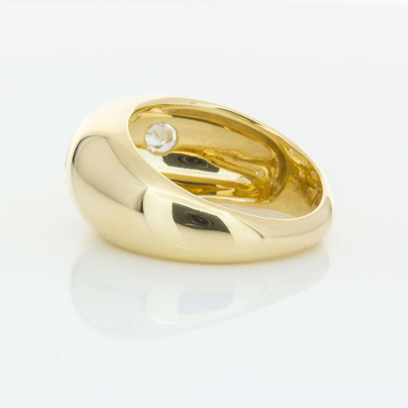 9ct Yellow Gold .50ct Diamond Madonna Ring-Ring-Walker & Hall