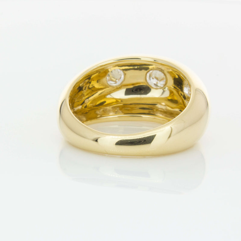 9ct Yellow Gold .50ct Diamond Madonna Ring-Ring-Walker & Hall