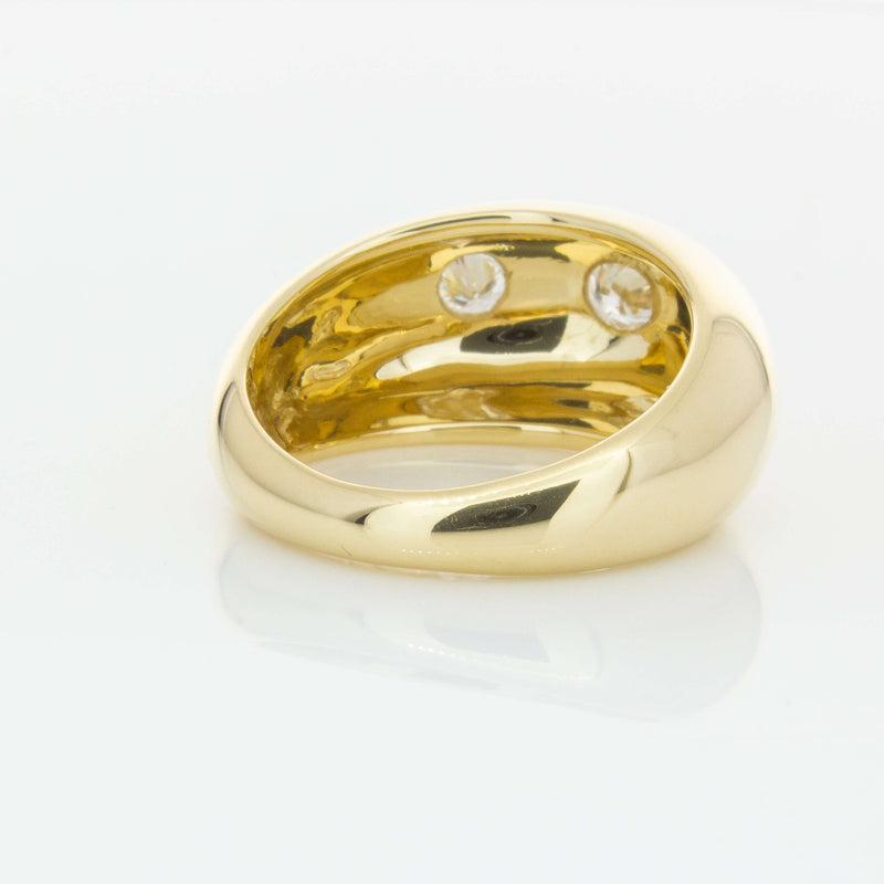 9ct Yellow Gold .50ct Diamond Madonna Ring-Ring-Walker & Hall