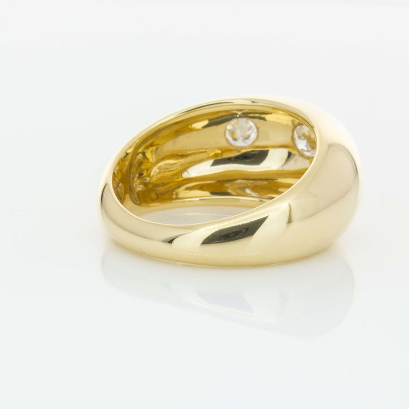 9ct Yellow Gold .50ct Diamond Madonna Ring-Ring-Walker & Hall