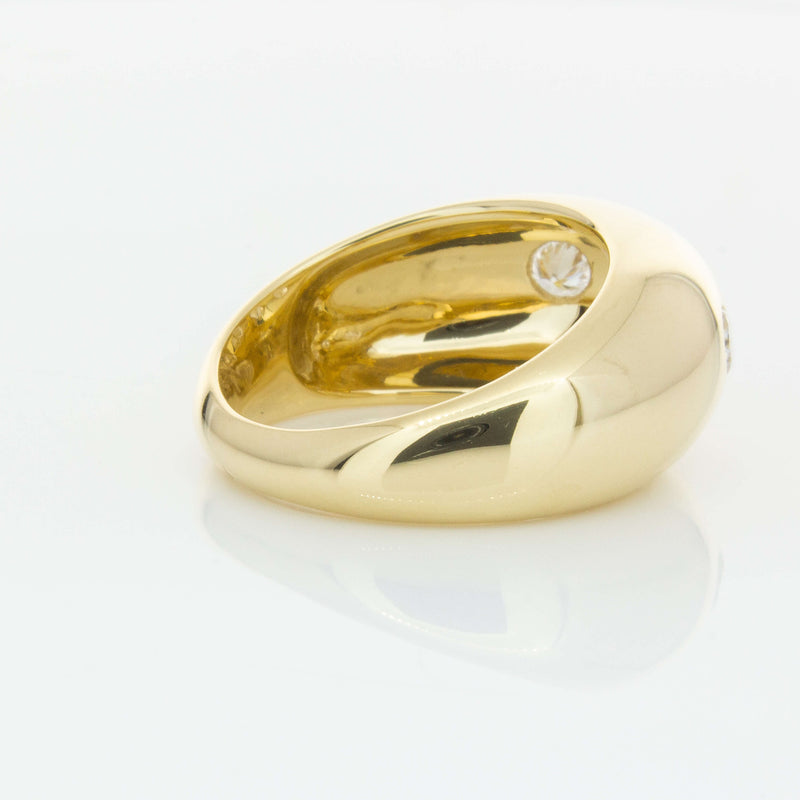 9ct Yellow Gold .50ct Diamond Madonna Ring-Ring-Walker & Hall