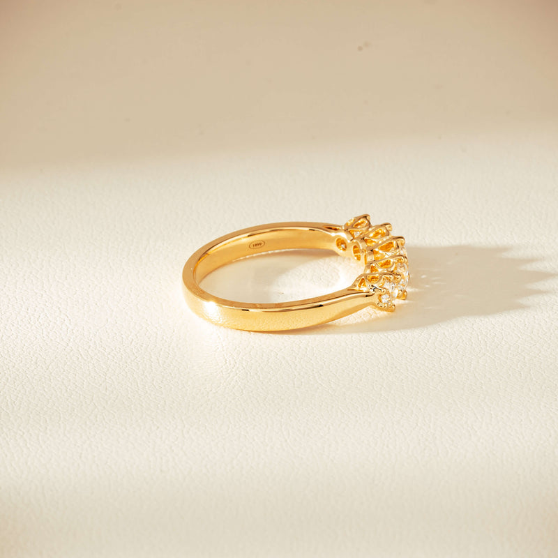 18ct Yellow Gold .80ct Diamond Monarch Ring - Ring - Walker & Hall