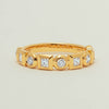 18ct Yellow Gold .59ct Mixed Cut Diamond Fusion Band - Ring - Walker & Hall