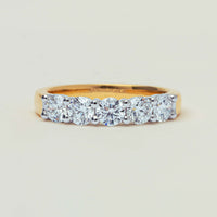 18ct Yellow Gold 1.25ct Diamond Panorama Ring - Ring - Walker & Hall