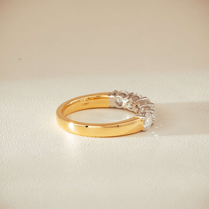 18ct Yellow Gold 1.25ct Diamond Panorama Ring - Ring - Walker & Hall