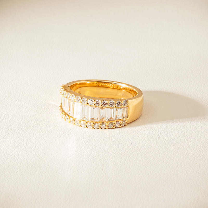 18ct Yellow Gold 1.77ct Diamond Channel-Set Eternity Ring - Ring - Walker & Hall