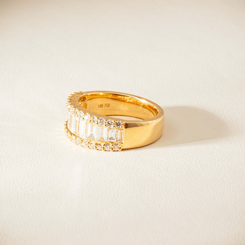 18ct Yellow Gold 1.77ct Diamond Channel-Set Eternity Ring - Ring - Walker & Hall