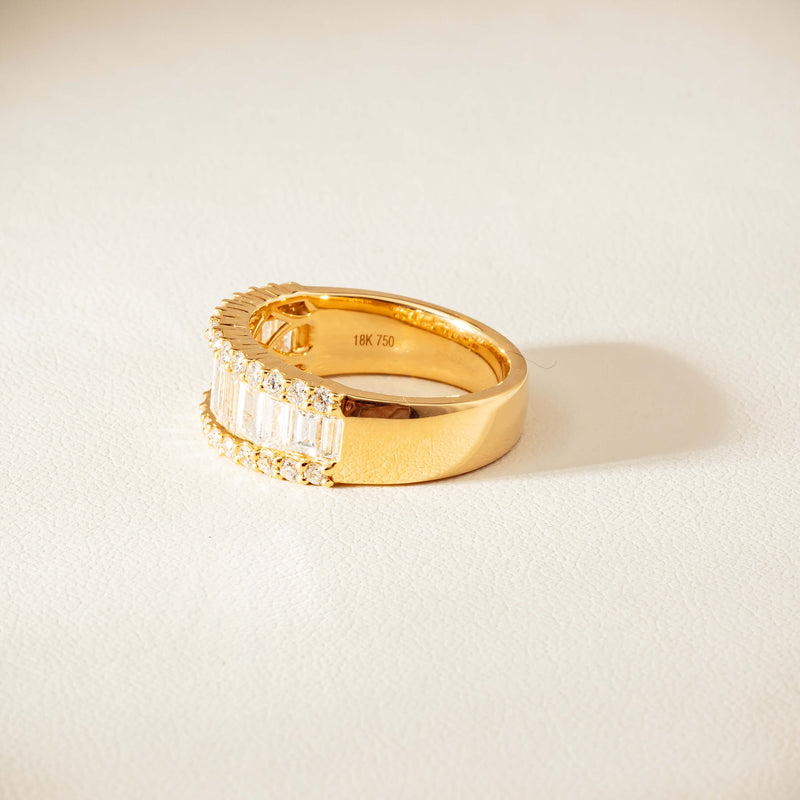 18ct Yellow Gold 1.77ct Diamond Channel-Set Eternity Ring - Ring - Walker & Hall