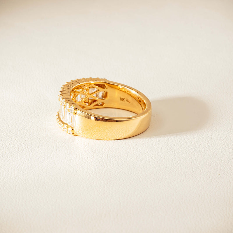 18ct Yellow Gold 1.77ct Diamond Channel-Set Eternity Ring - Ring - Walker & Hall