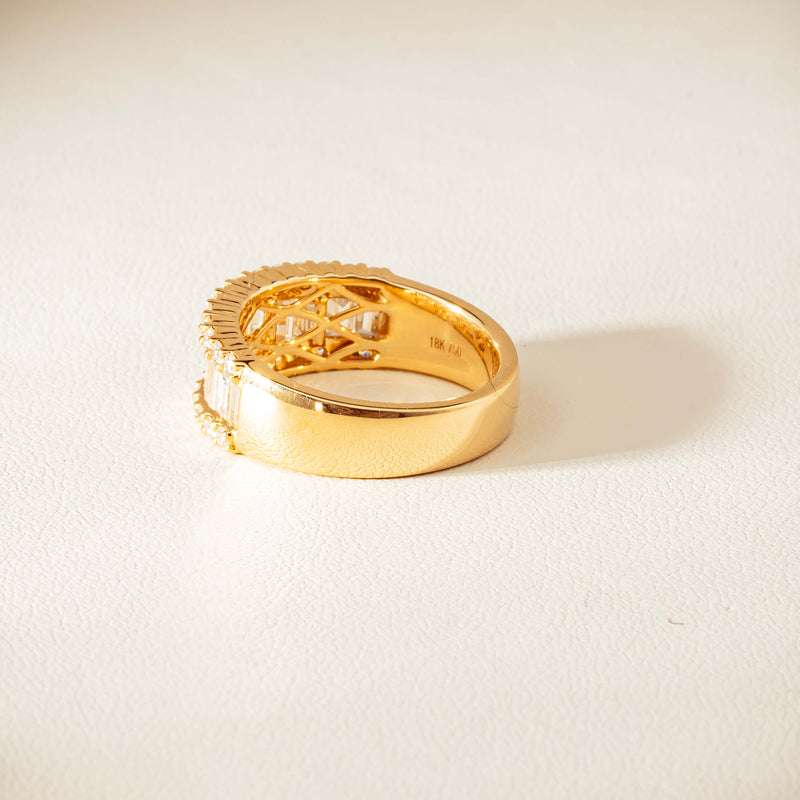 18ct Yellow Gold 1.77ct Diamond Channel-Set Eternity Ring - Ring - Walker & Hall