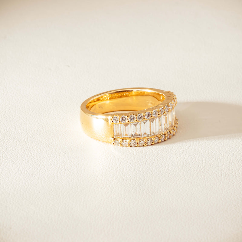 18ct Yellow Gold 1.77ct Diamond Channel-Set Eternity Ring - Ring - Walker & Hall