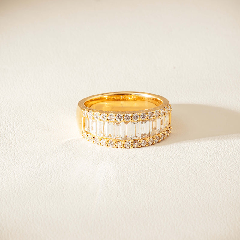 18ct Yellow Gold 1.77ct Diamond Channel-Set Eternity Ring - Ring - Walker & Hall