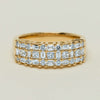 18ct Yellow Gold 1.05ct Diamond Pave-Set Ring - Ring - Walker & Hall