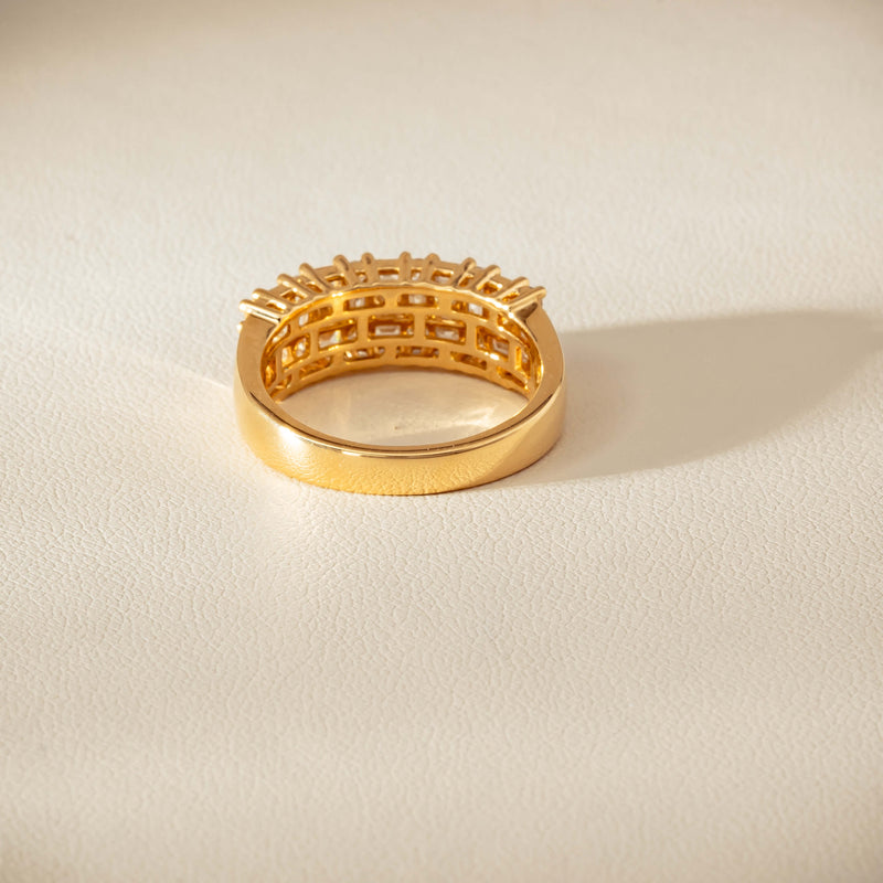 18ct Yellow Gold 1.05ct Diamond Pave-Set Ring - Ring - Walker & Hall