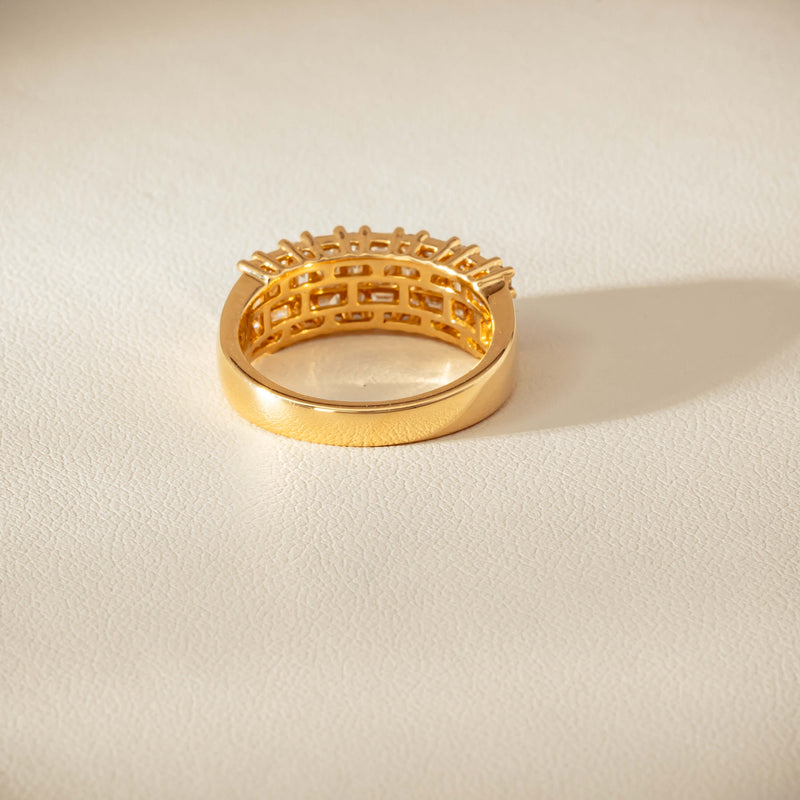 18ct Yellow Gold 1.05ct Diamond Pave-Set Ring - Ring - Walker & Hall