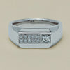 Platinum .32ct Reclaimed Diamond Mens Signet Ring - Ring - Walker & Hall