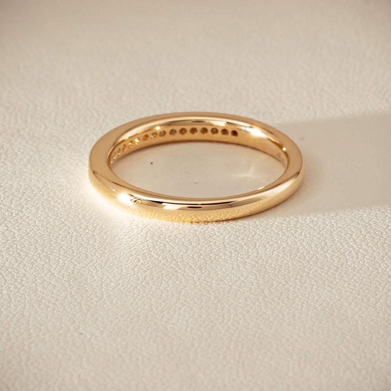 14ct Yellow Gold Diamond Vida Band - Ring - Walker & Hall