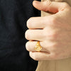 Deja Vu 22ct Yellow Gold Signet Ring - Ring - Walker & Hall