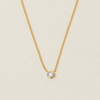 18ct Yellow Gold .21ct Diamond Natalia Pendant - Necklace - Walker & Hall