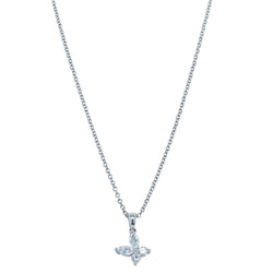 18ct White Gold .40ct Diamond Butterfly Pendant - Necklace - Walker & Hall