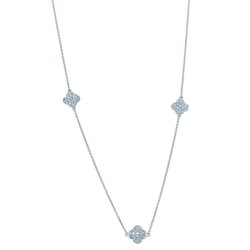 18ct White Gold White Diamond Line Necklace - Fine Jewellery and Argyle  Pink Diamond Specialists