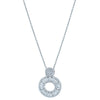 18ct White Gold 1.04ct Diamond Pendant - Necklace - Walker & Hall